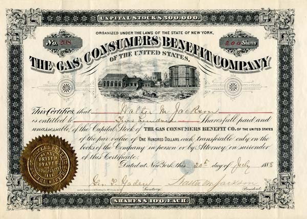 Gas Consumers Benefit Co. of the United States
